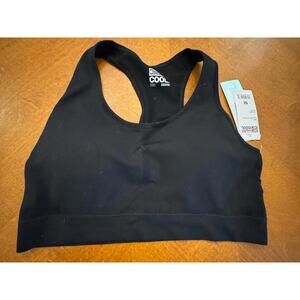 32 Degrees Cool Black Racerback Sports Bra Medium